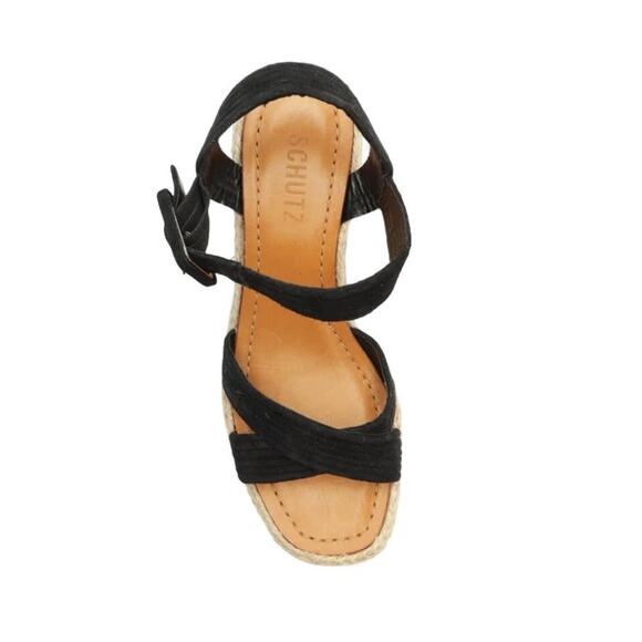 New! Schutz Blisse Platform Wedge Espadrille Chunky Sandal - Size 10 - Picture 7 of 12
